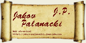 Jakov Palanački vizit kartica
